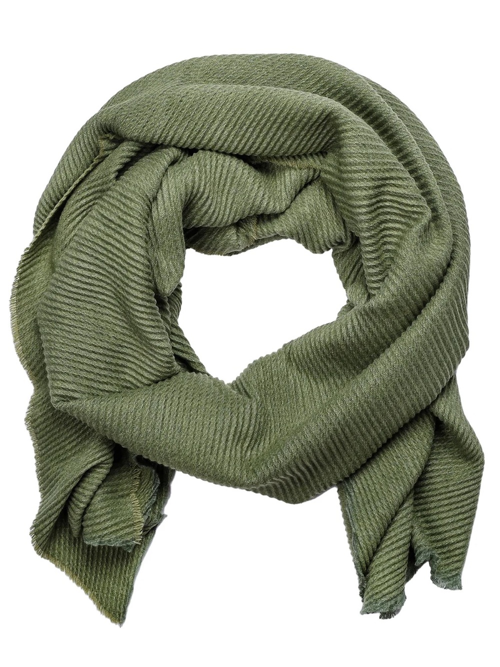 pistil Olive Ribbed Knit Scarf